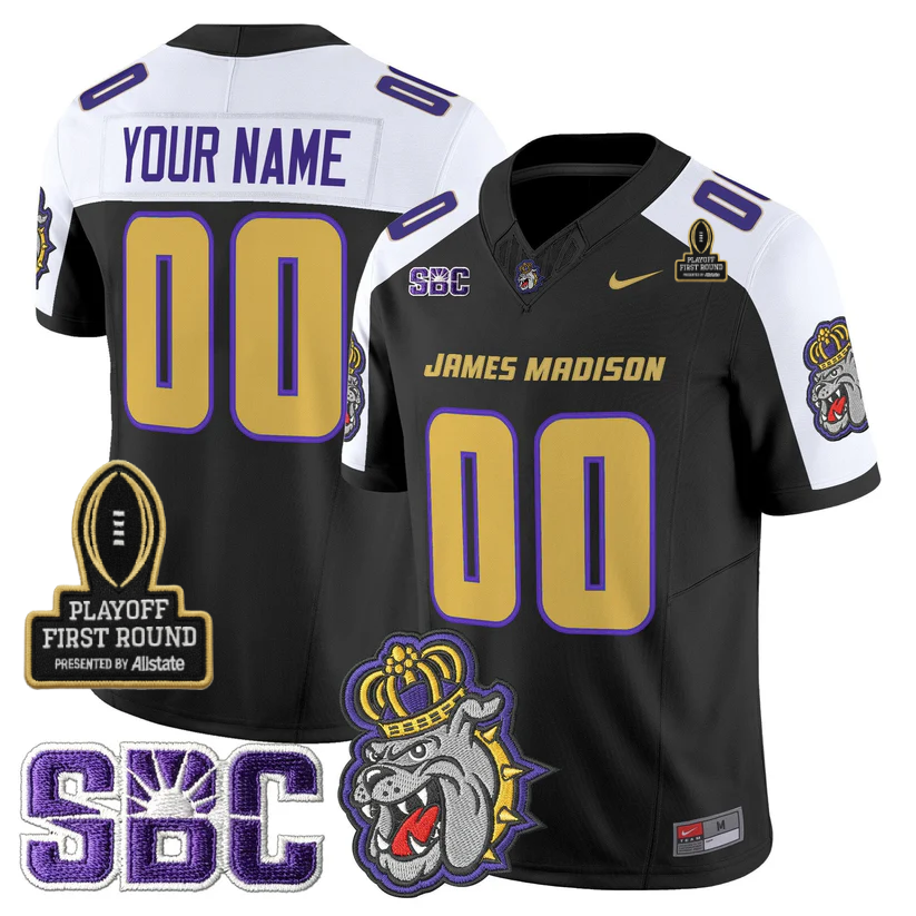 Custom JMD 2025 Playoff First Round Patch Jersey - All Stitched