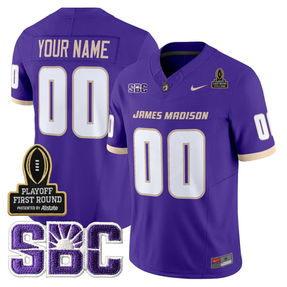 Custom JMD 2025 Playoff First Round Patch Jersey - All Stitched