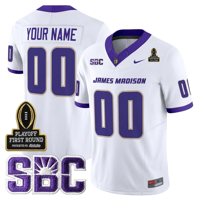 Custom JMD 2025 Playoff First Round Patch Jersey - All Stitched
