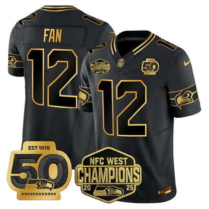 SEA 2026 NFC West Champions Limited Jersey - 50th Season Patch - All Stitched n2