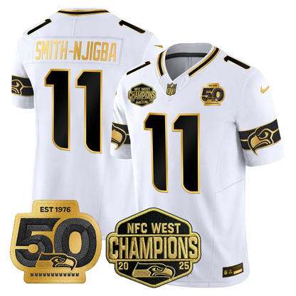 SEA 2026 NFC West Champions Limited Jersey - 50th Season Patch - All Stitched n2