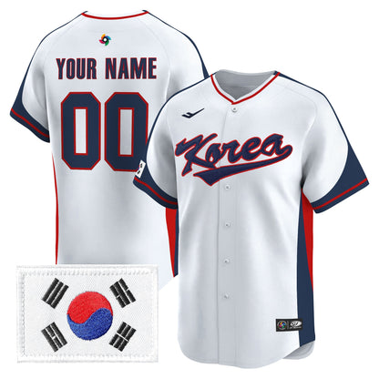 Team Korea 2026 World Baseball Classic Vapor Premier Custom Jersey - All Stitched