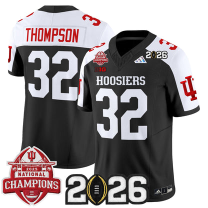 Men's Indiana Hoosiers 2025 National Champions & 2026 CFP Final Patch Vapor Limited Jersey V2 - All Stitched