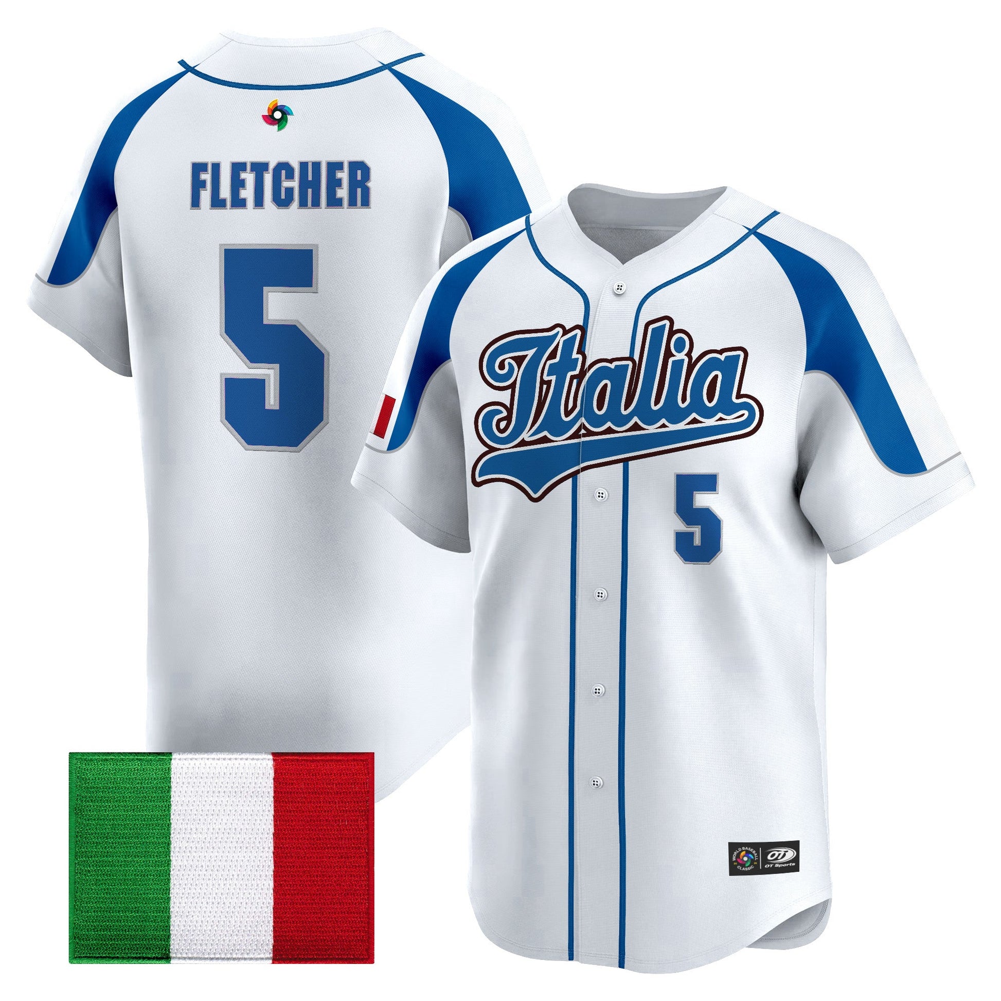 Men's Team Italy 2026 World Baseball Classic Vapor Premier Jersey - All Stitched