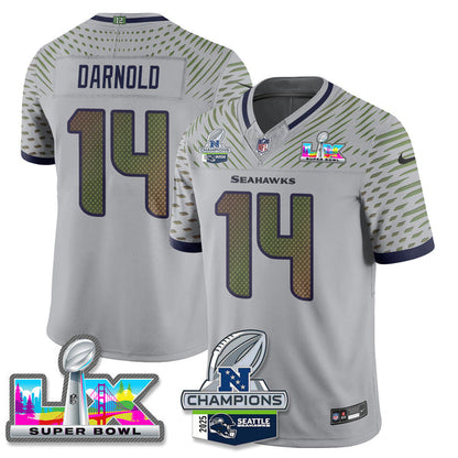 SEA 2025 Vapor Limited Jersey - NFC Champions Limited Patch - All Stitched n10