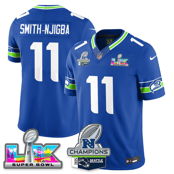 SEA 2025 Vapor Limited Jersey - NFC Champions Limited Patch - All Stitched n10