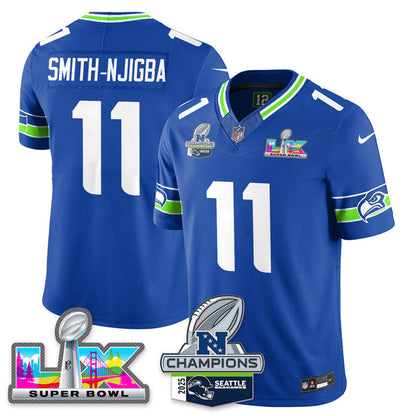 SEA 2025 Vapor Limited Jersey - NFC Champions Limited Patch - All Stitched n10