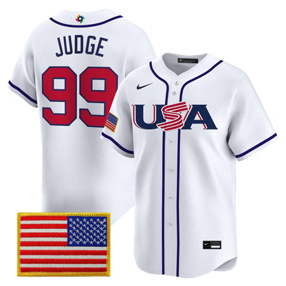 Men's Team USA World Baseball Classic Vapor Premier Jersey - 2026 Roster - All Stitched