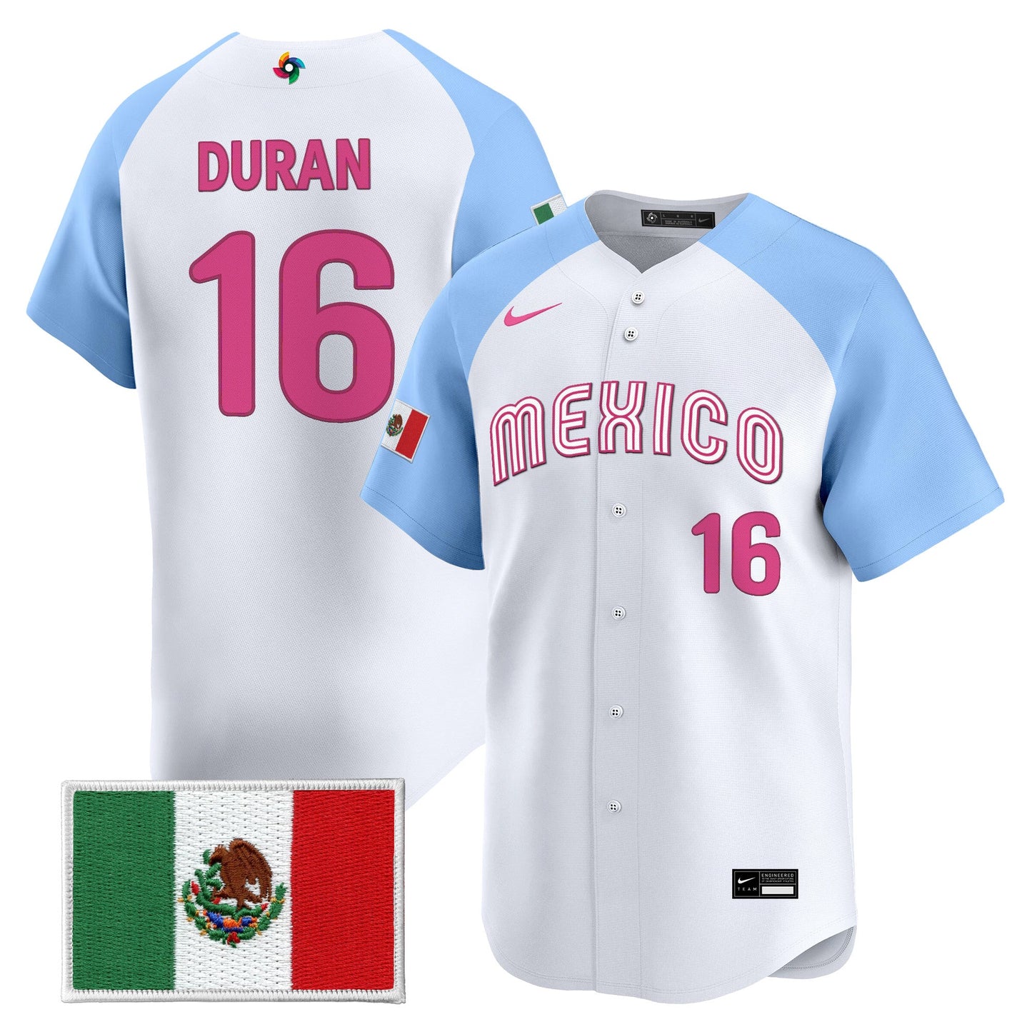 Men's Team Mexico World Baseball Classic Vapor Premier Jersey - 2026 Roster - All Stitched