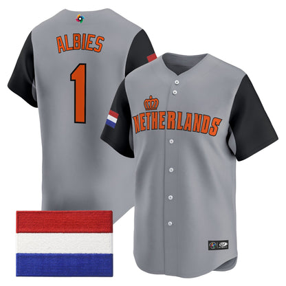 Men's Team Netherlands 2026 World Baseball Classic Vapor Premier Jersey - All Stitched