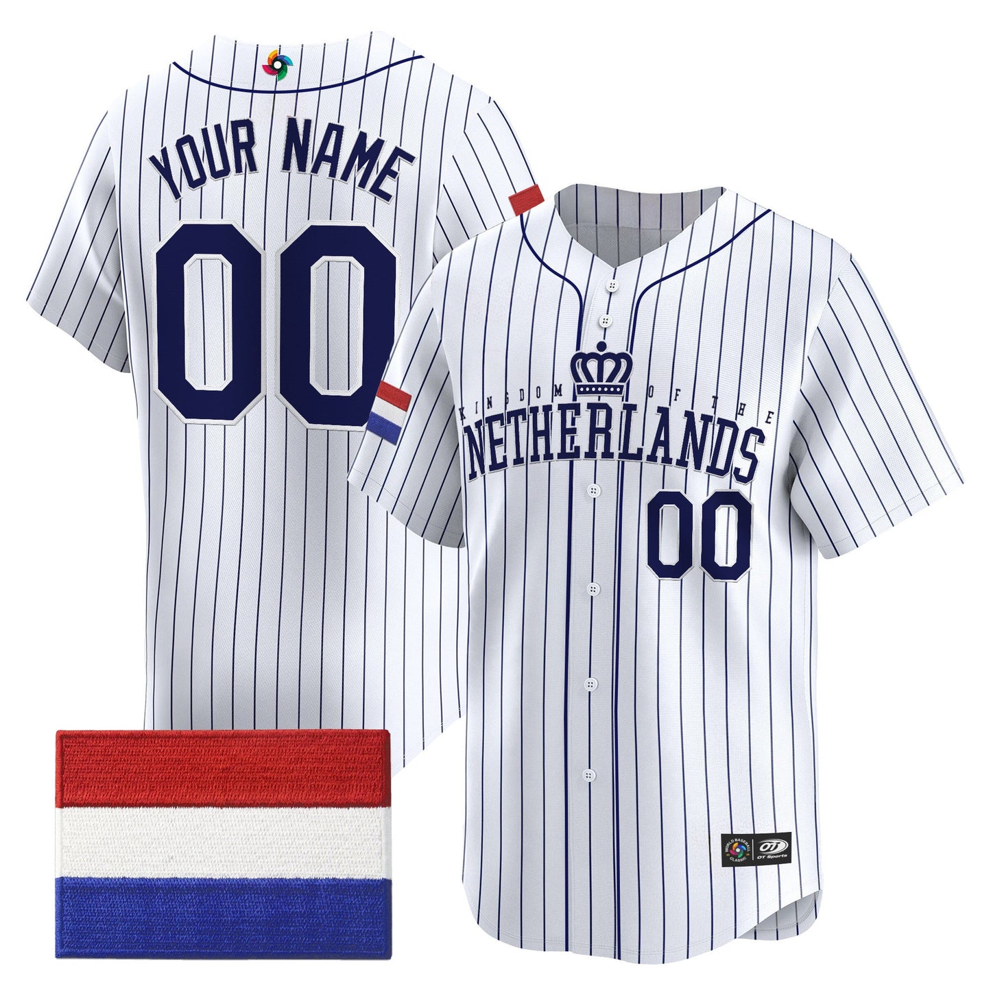 Team Netherlands 2026 World Baseball Classic Vapor Premier Custom Jersey - All Stitched