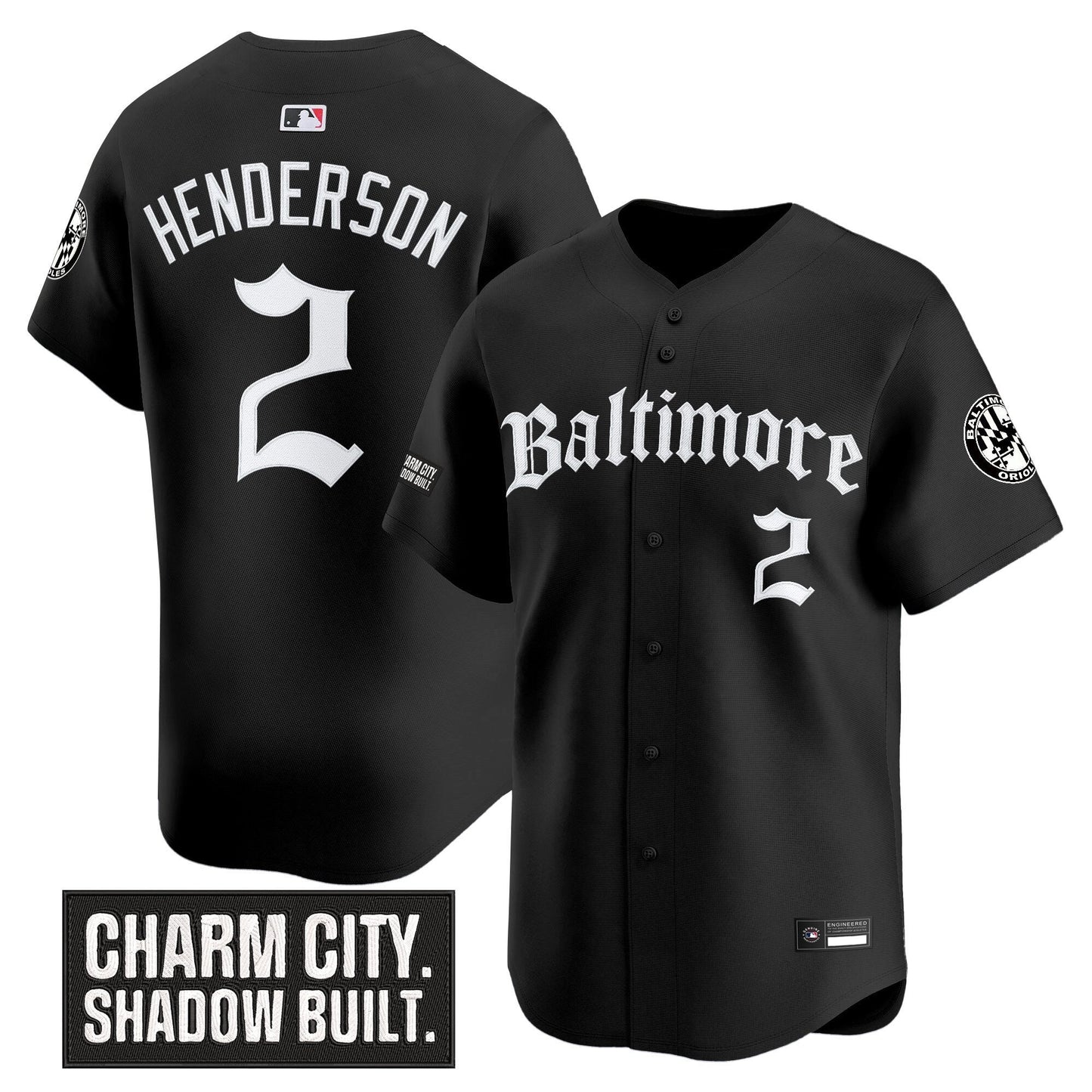 Men's Baltimore Orioles 'Gothic Harbor Edition' Vapor Premier Limited Jersey - All Stitched