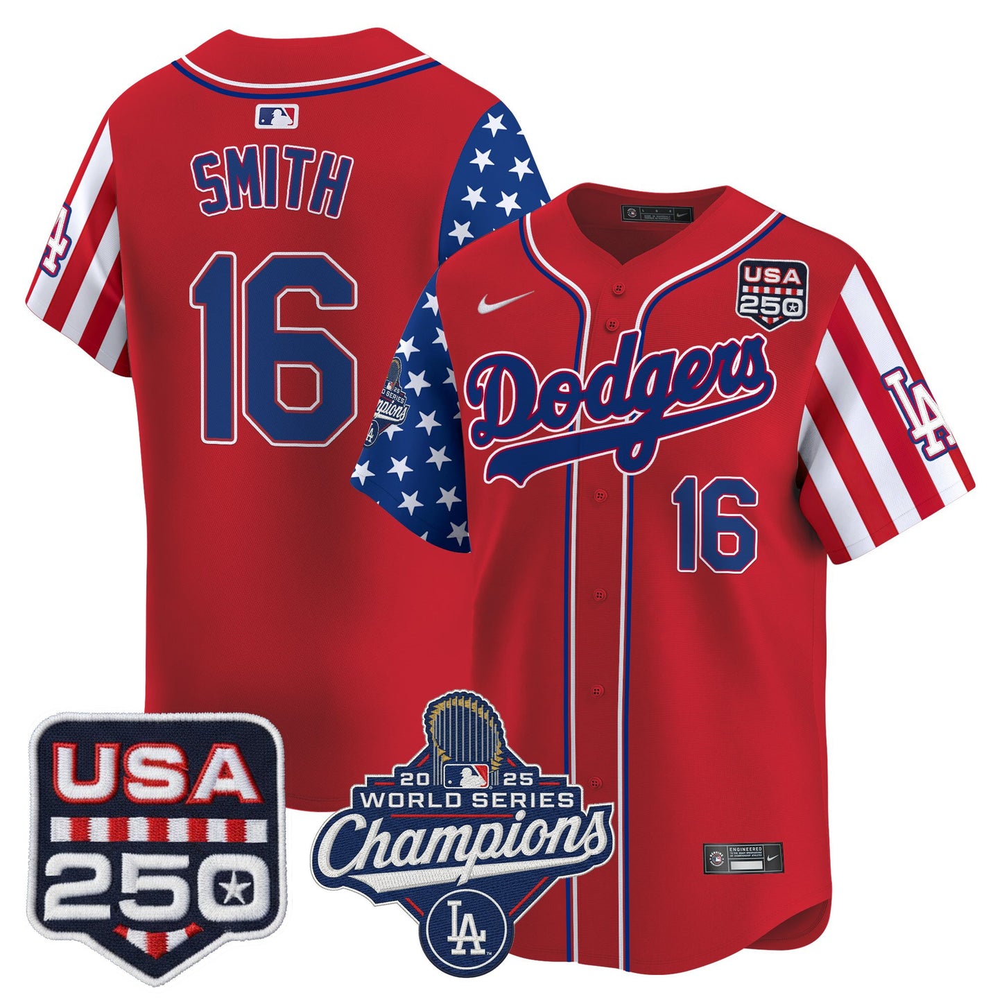 Los Angeles "Dodgers America250" Edition Vapor Premier Limited Jersey V2 - All Stitched
