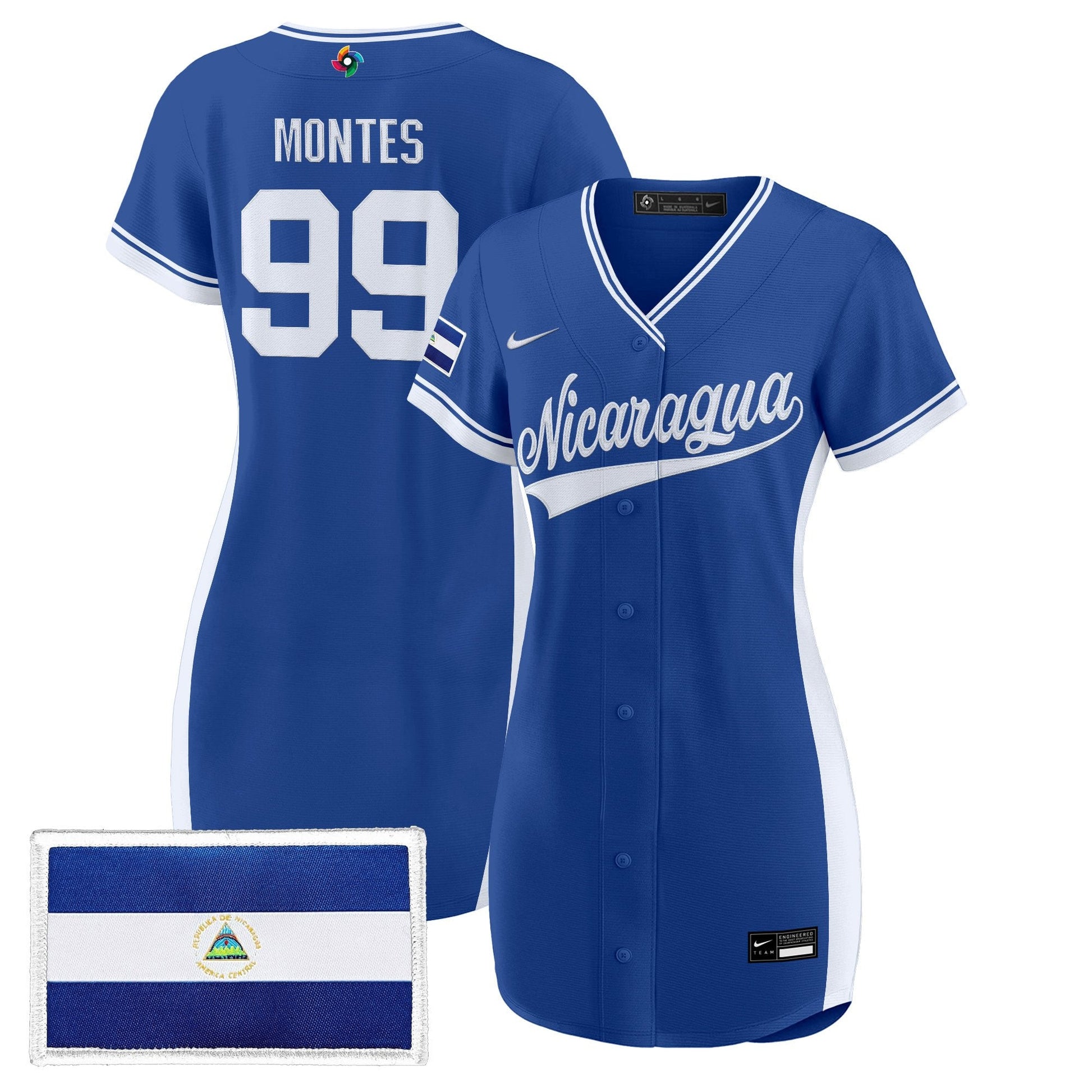 Women's Team Nicaragua 2026 World Baseball Classic Baseball Dress - All Stitched