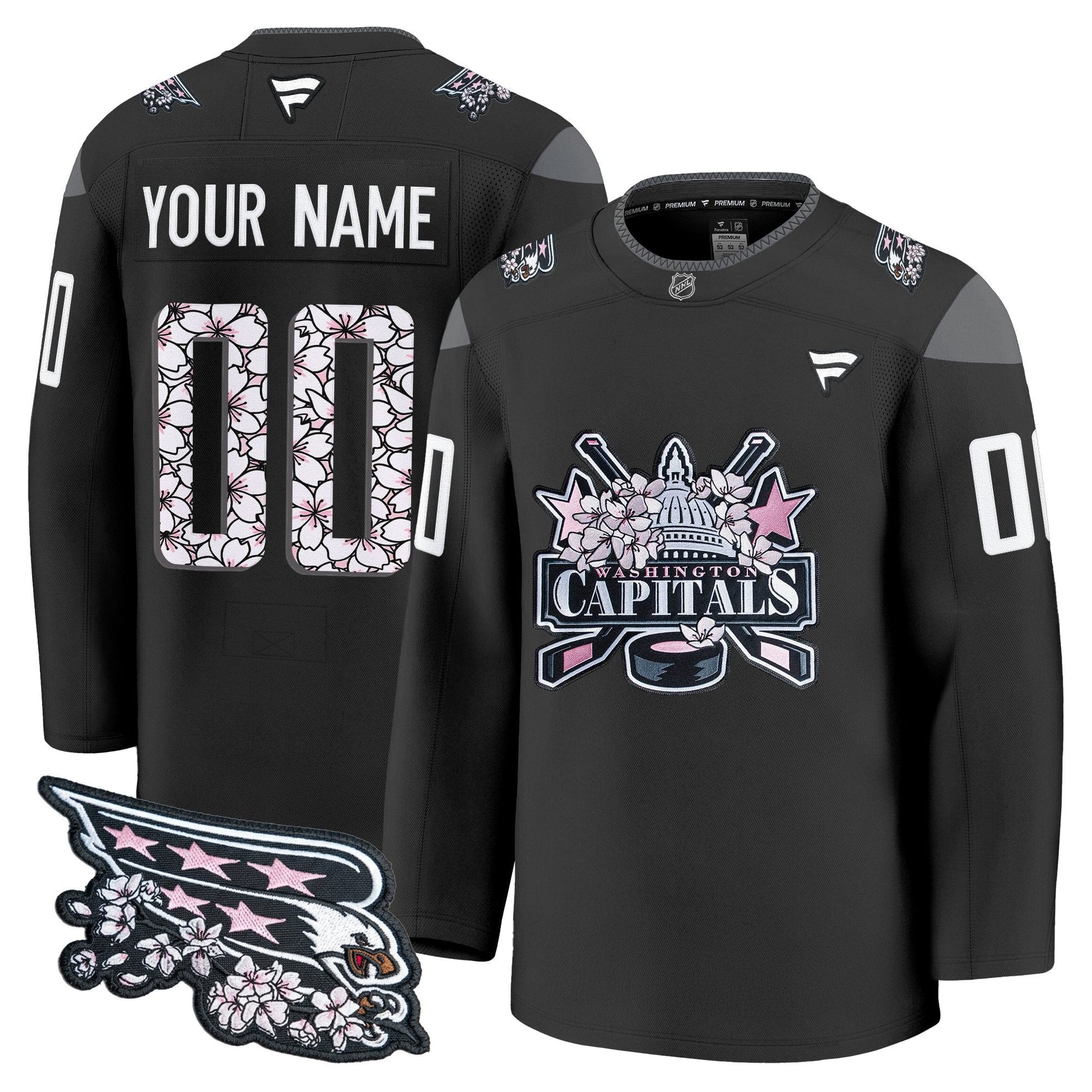 Washington Capitals 2026 Cherry Blossom Premium Custom Jersey - All Stitched