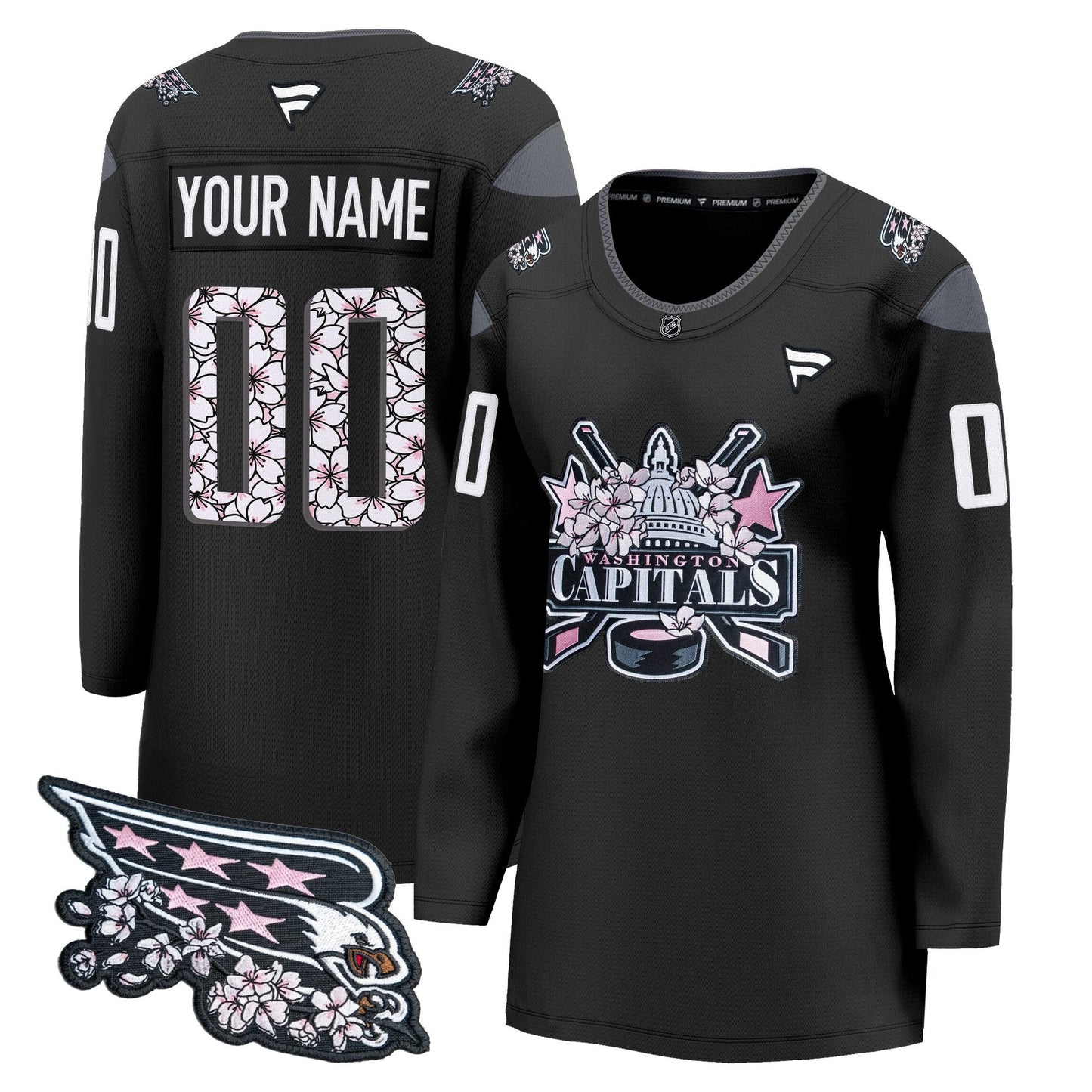 Washington Capitals 2026 Cherry Blossom Premium Custom Jersey - All Stitched