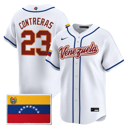 Men's Team Venezuela World Baseball Classic Gold Vapor Premier Jersey - All Stitched