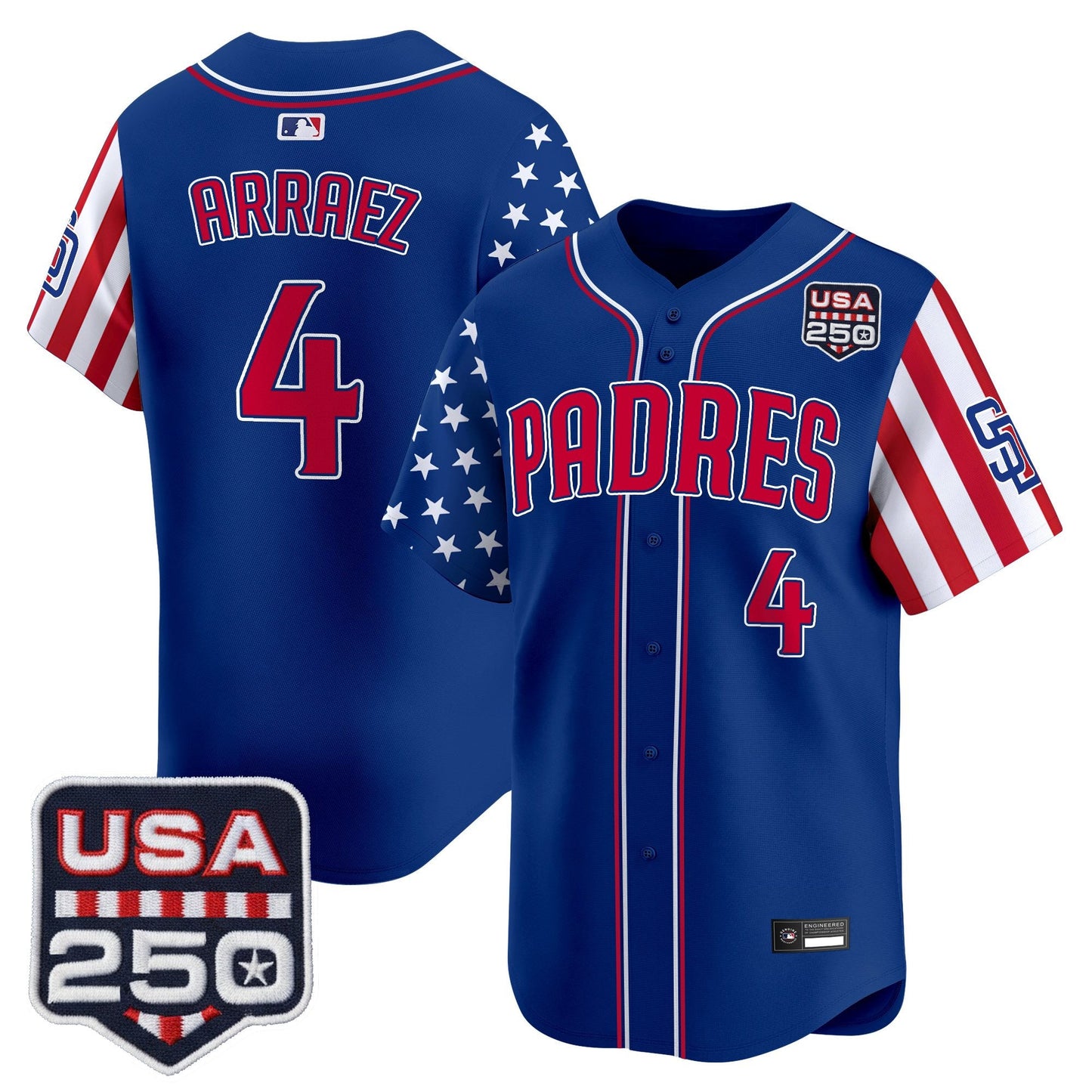 Men's San Diego Padres "America250 Edition" Vapor Premier Limited Jersey - All Stitched