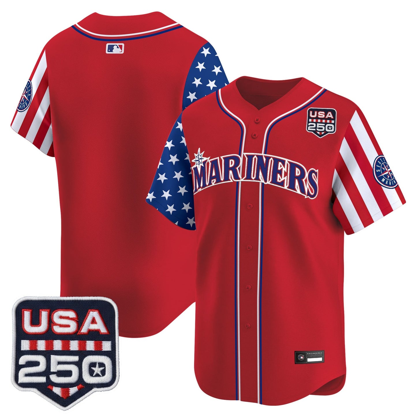 Seattle Mariners "America250 Edition" Vapor Premier Limited Jersey - All Stitched