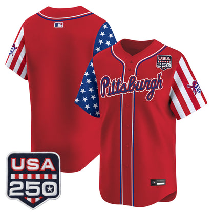 Pittsburgh Pirates "America250 Edition" Vapor Premier Limited Jersey - All Stitched