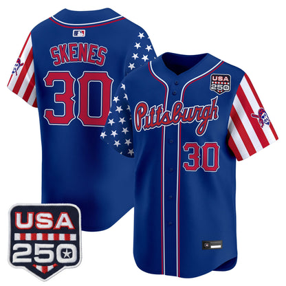 Pittsburgh Pirates "America250 Edition" Vapor Premier Limited Jersey - All Stitched