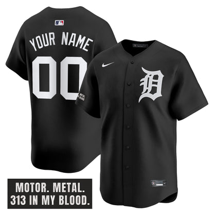 Detroit Tigers 'Motor Gothic Edition' Vapor Premier Limited Custom Jersey - All Stitched