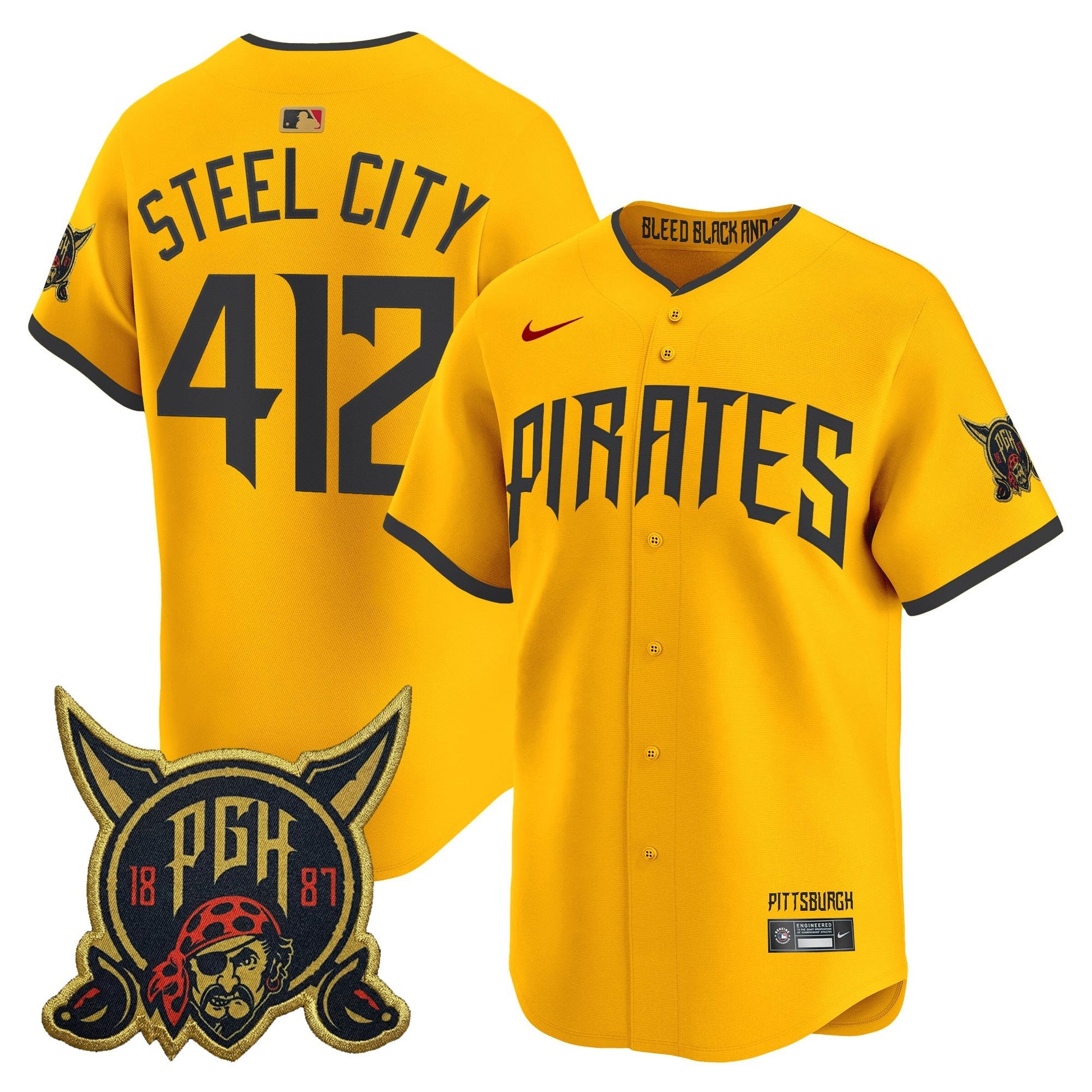 Men's Pittsburgh Pirates 2026 City Connect Vapor Premier Limited Jersey - All Stitched