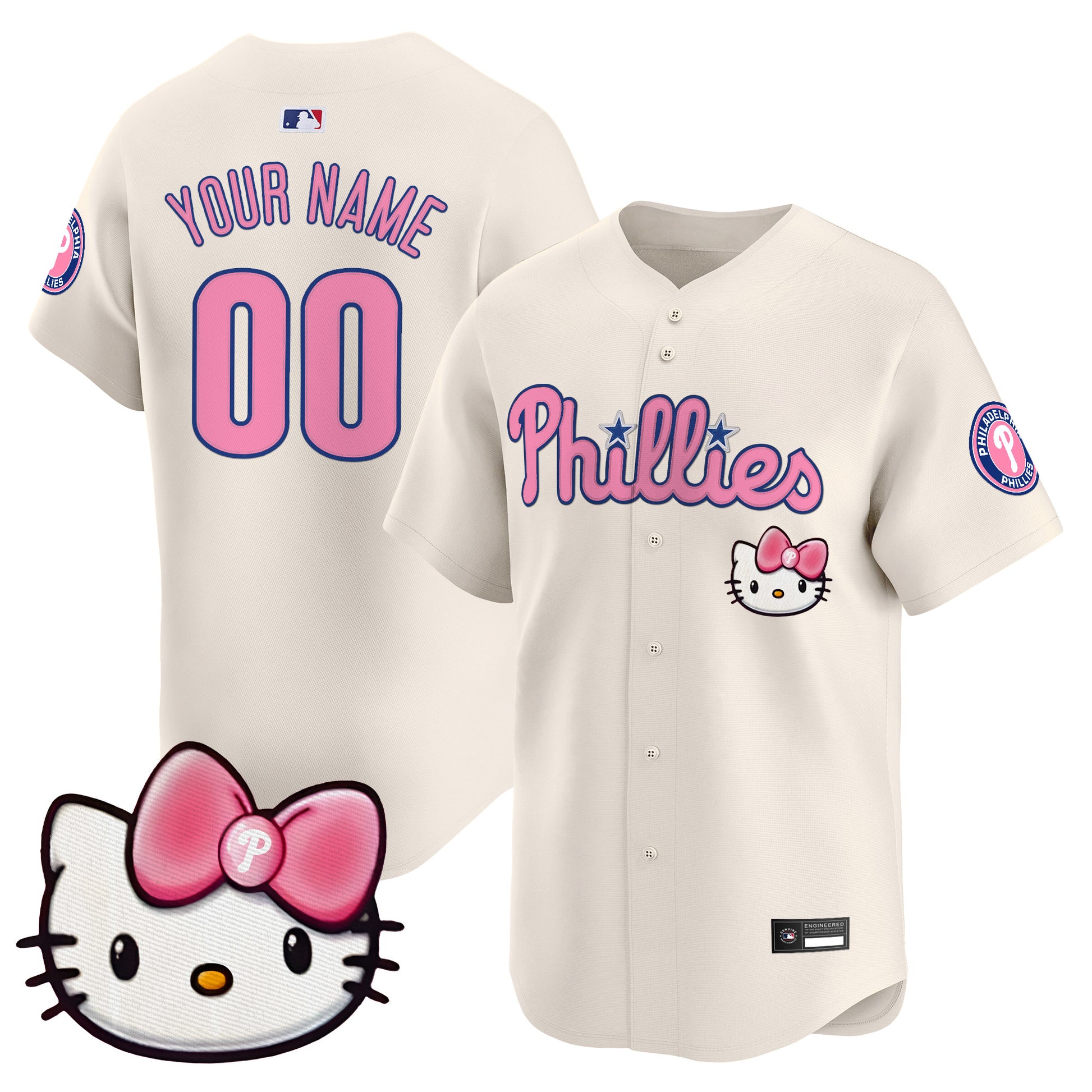 Philadelphia Phillies Hello Kitty Vapor Premier Limited Custom Jersey – All Stitched
