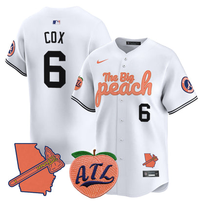 Atlanta Braves The Big Peach Vapor Premier Limited Jersey - All Stitched
