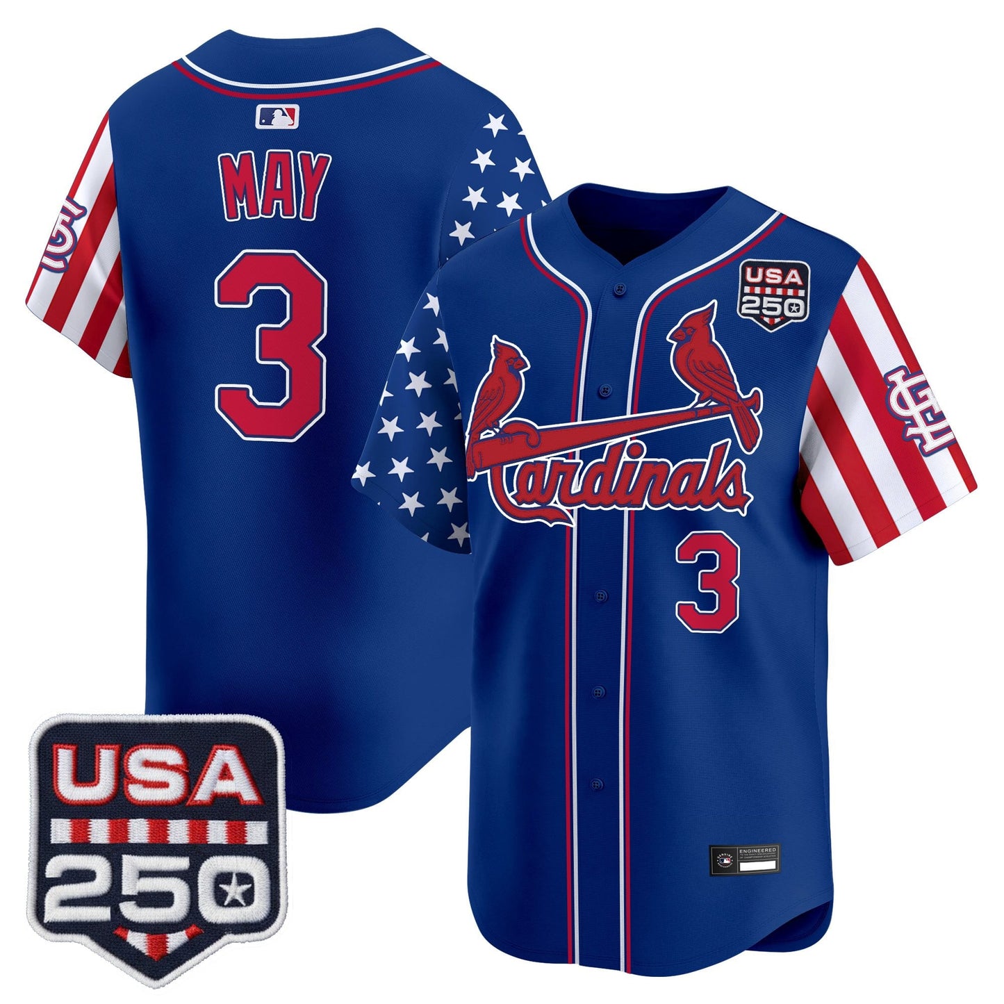 St. Louis Cardinals "America 250 Edition" Vapor Premier Limited Jersey - All Stitched