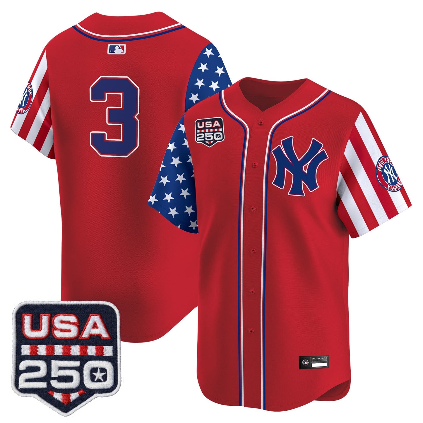 Yankees "America250 Edition" Vapor Premier Limited Jersey V2 - All Stitched