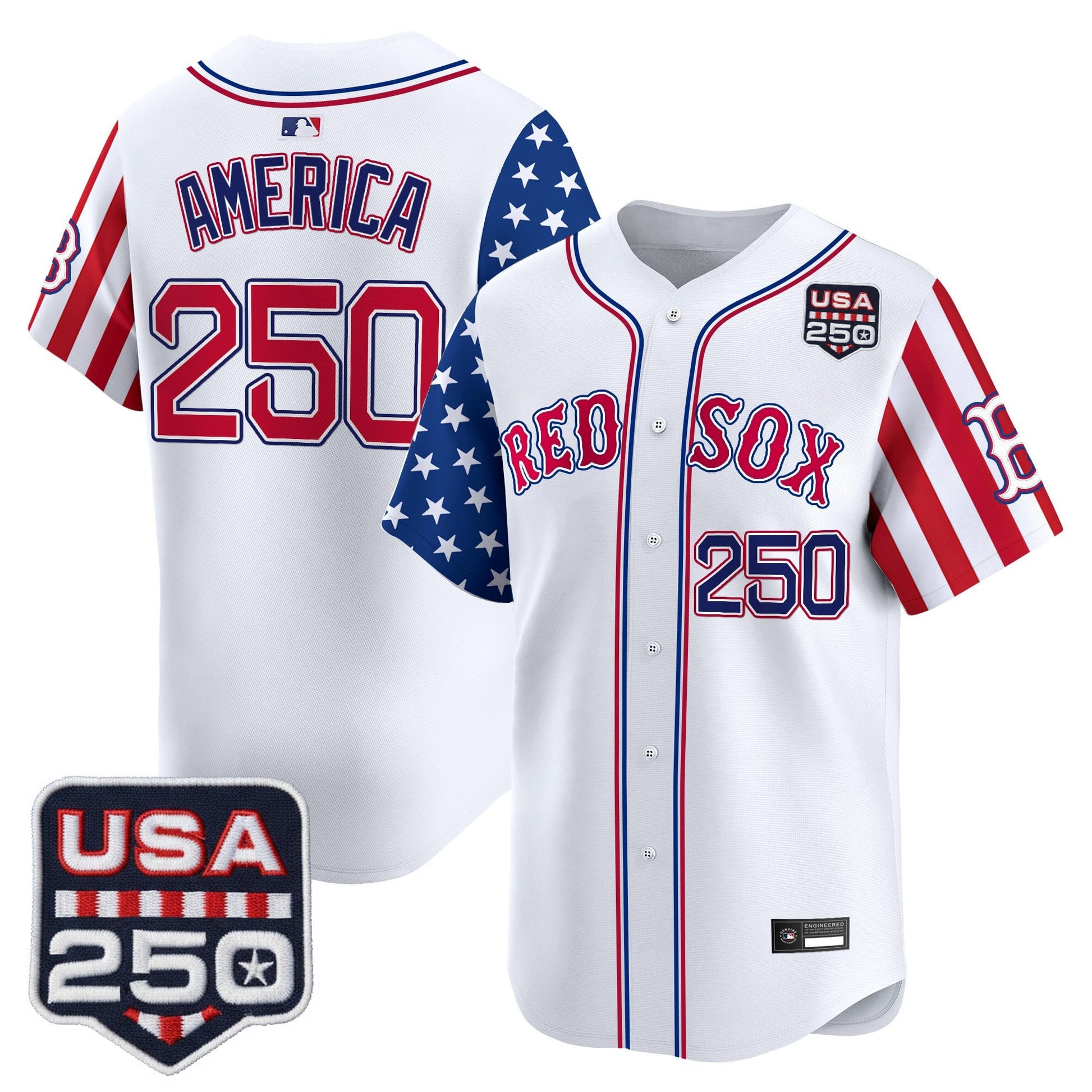 Boston Red Sox "America 250 Edition" Vapor Premier Limited Jersey - All Stitched