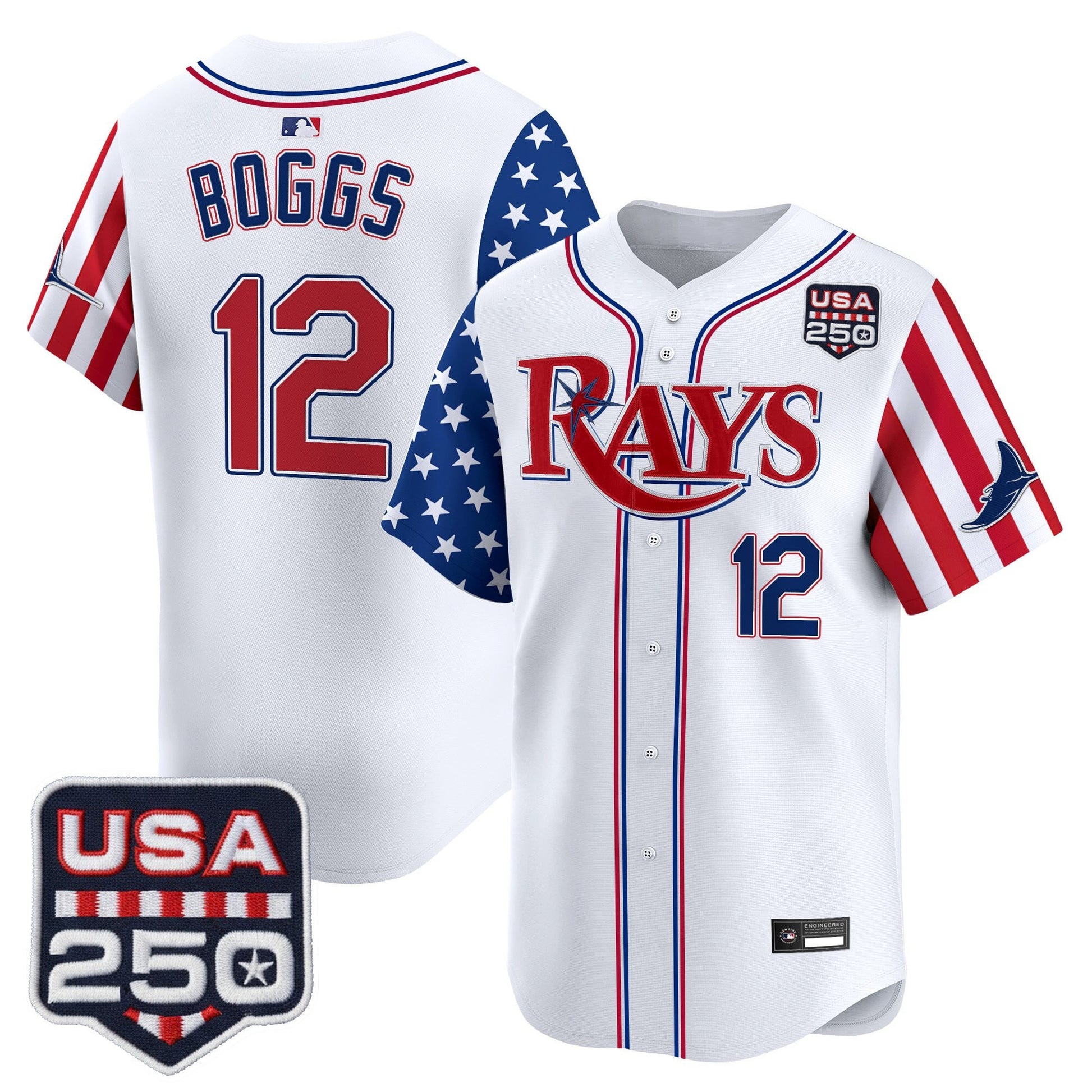 Tampa Bay Rays "America 250 Edition" Vapor Premier Limited Jersey - All Stitched