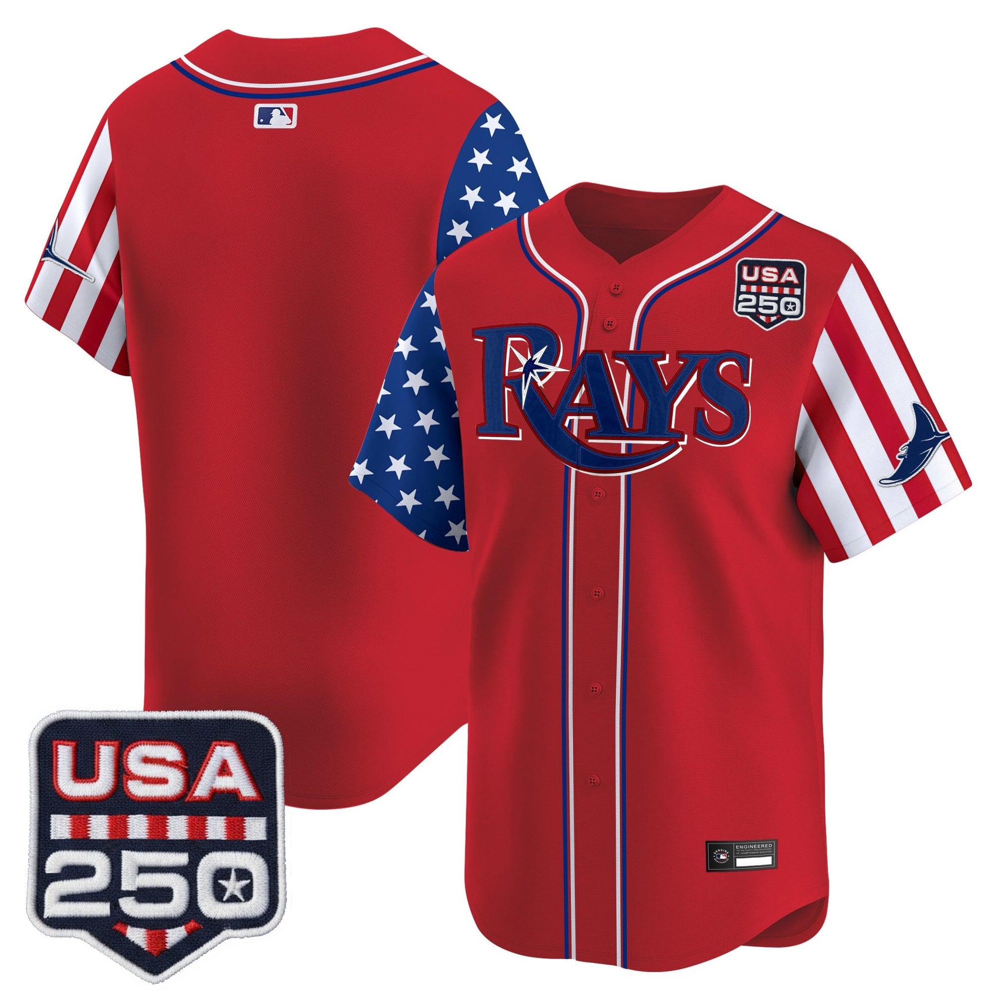 Tampa Bay Rays "America 250 Edition" Vapor Premier Limited Jersey - All Stitched