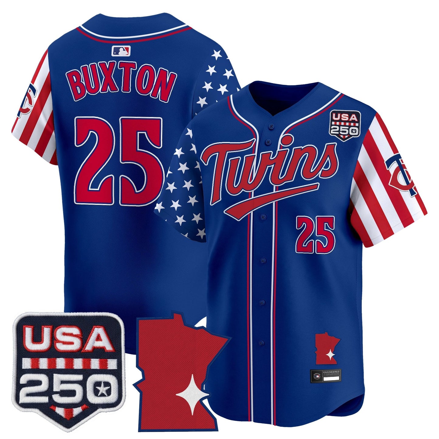 Minnesota Twins "America 250 Edition" Vapor Premier Limited Jersey - All Stitched