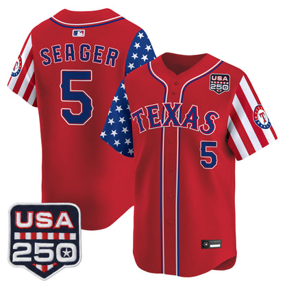 Texas Rangers "America 250 Edition" Vapor Premier Limited Jersey - All Stitched