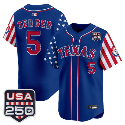 Texas Rangers "America 250 Edition" Vapor Premier Limited Jersey - All Stitched