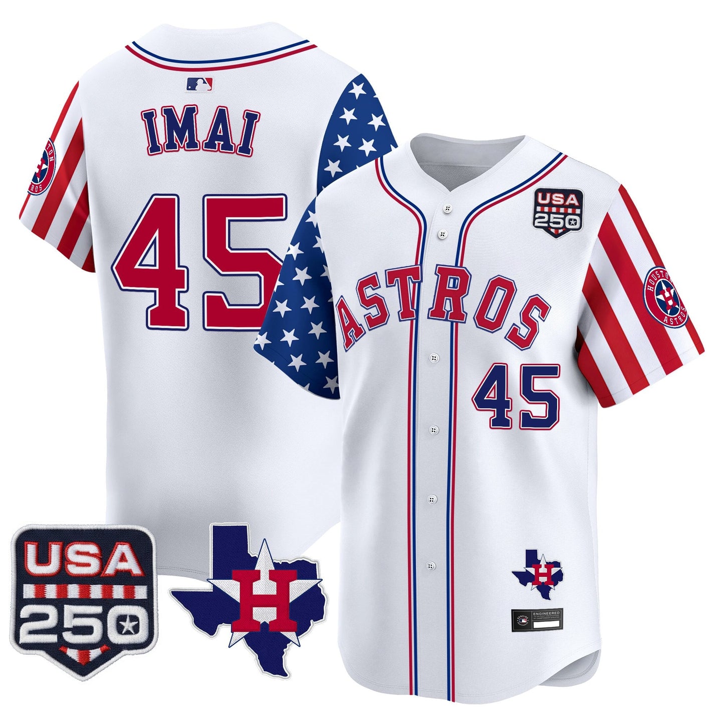 Houston Astros "America 250 Edition" Vapor Premier Limited Jersey - All Stitched