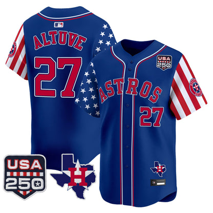 Houston Astros "America 250 Edition" Vapor Premier Limited Jersey - All Stitched