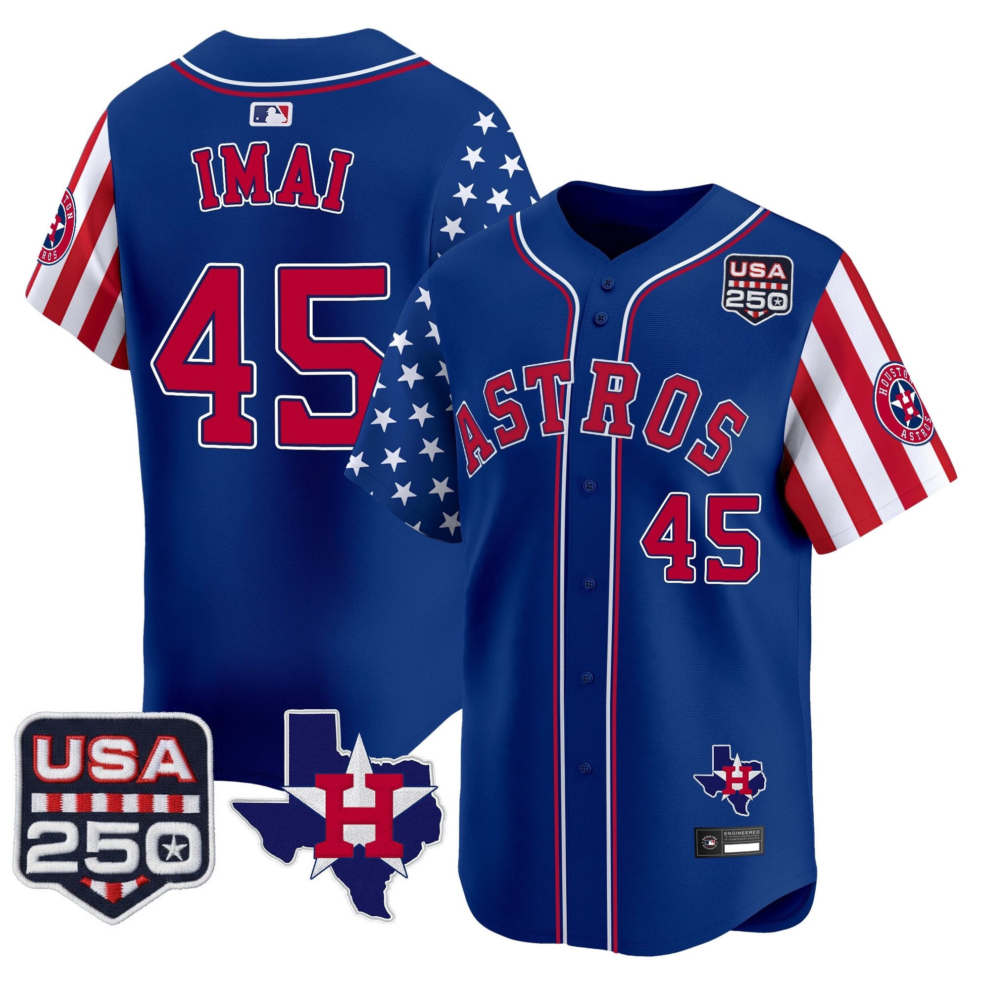 Houston Astros "America 250 Edition" Vapor Premier Limited Jersey - All Stitched