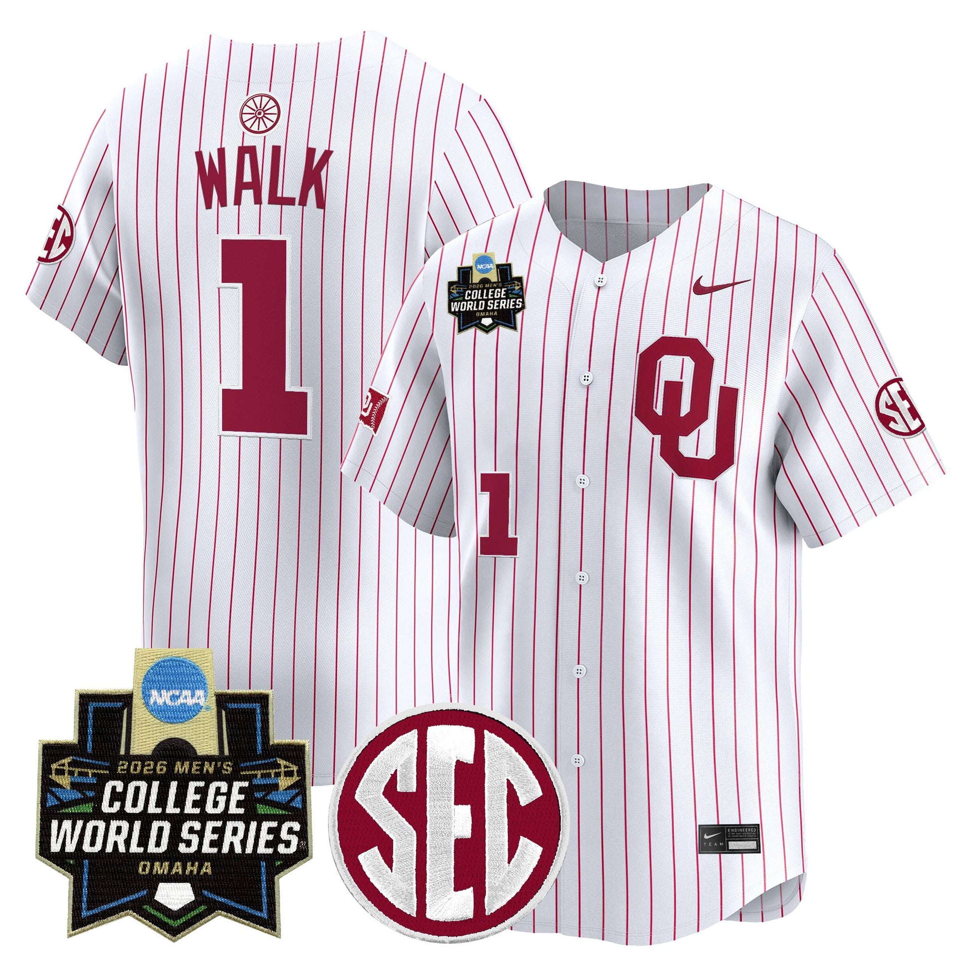 Oklahoma Sooners 2026 World Series Vapor Premier Limited Jersey - All Stitched