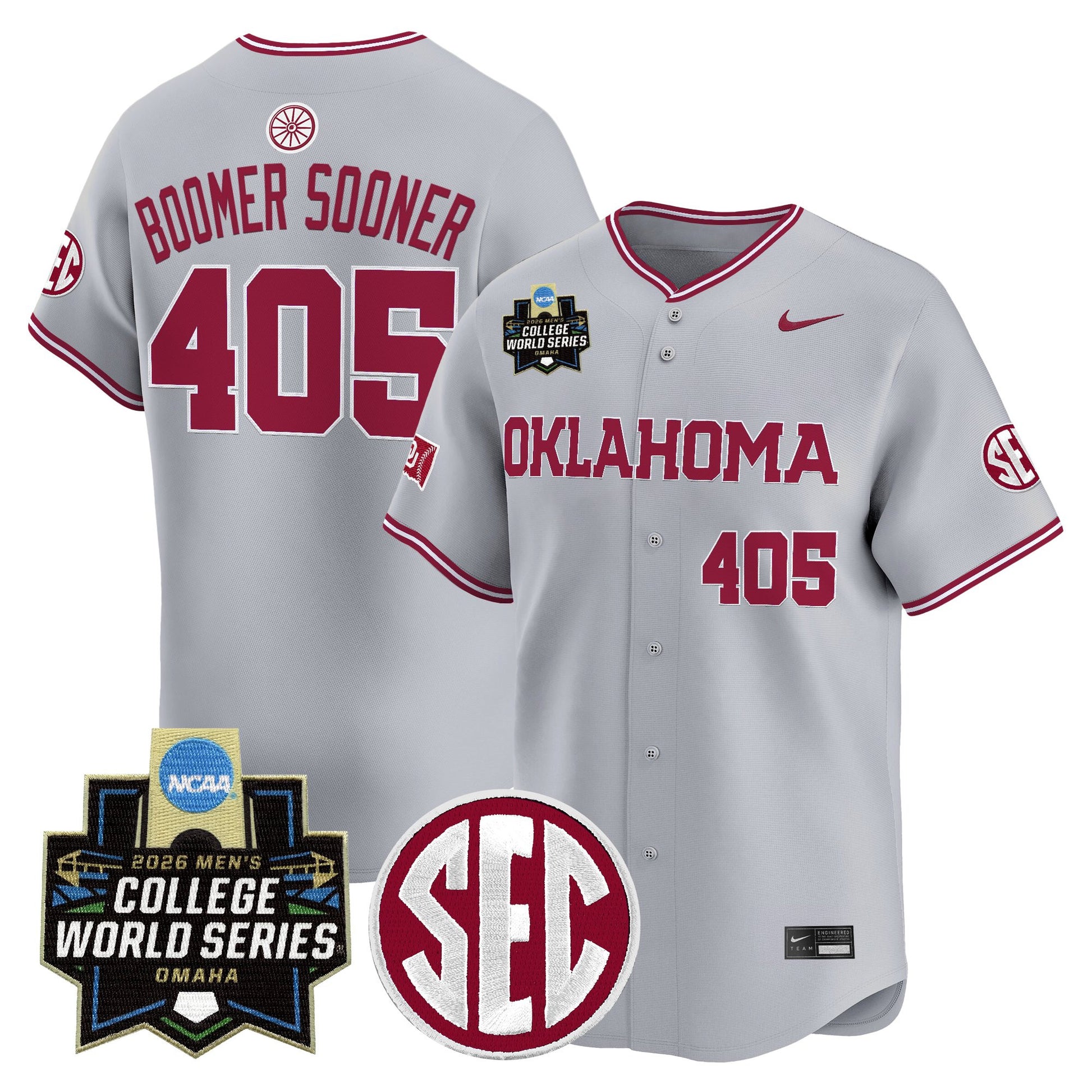 Oklahoma Sooners 2026 World Series Vapor Premier Limited Jersey - All Stitched