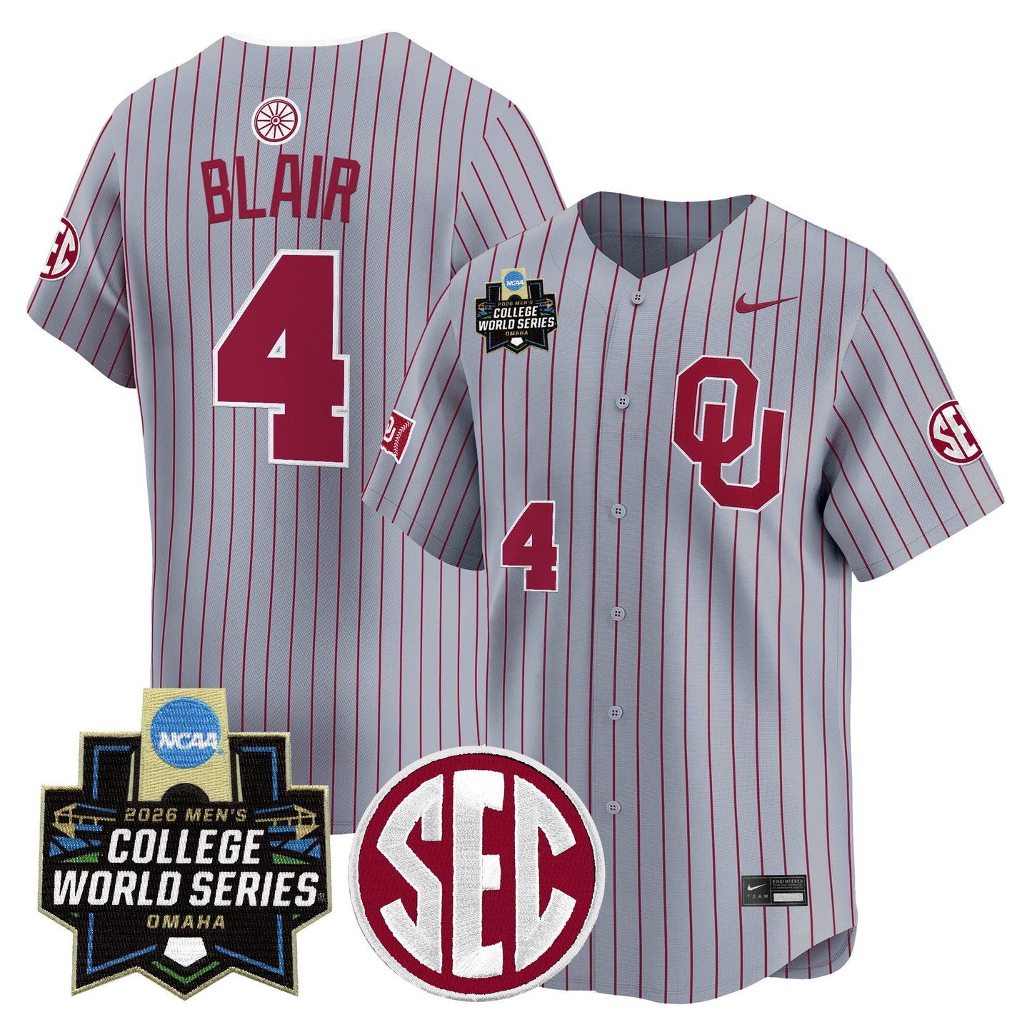 Oklahoma Sooners 2026 World Series Vapor Premier Limited Jersey - All Stitched