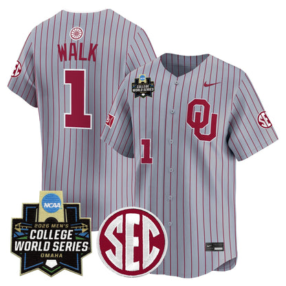 Oklahoma Sooners 2026 World Series Vapor Premier Limited Jersey - All Stitched