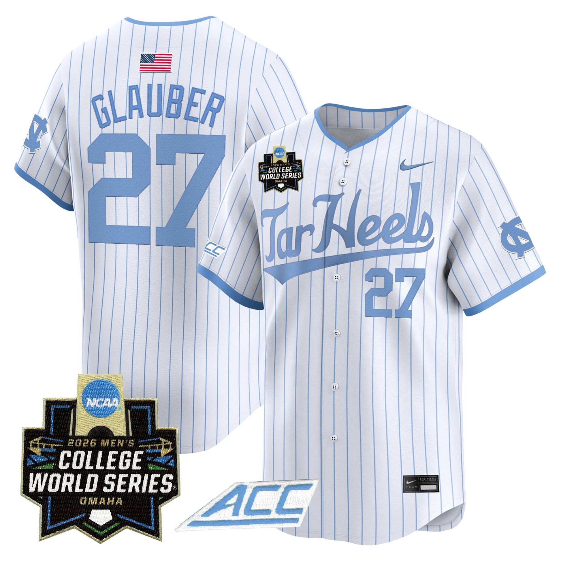 North Carolina Tar Heels 2026 World Series Vapor Premier Limited Jersey - All Stitched