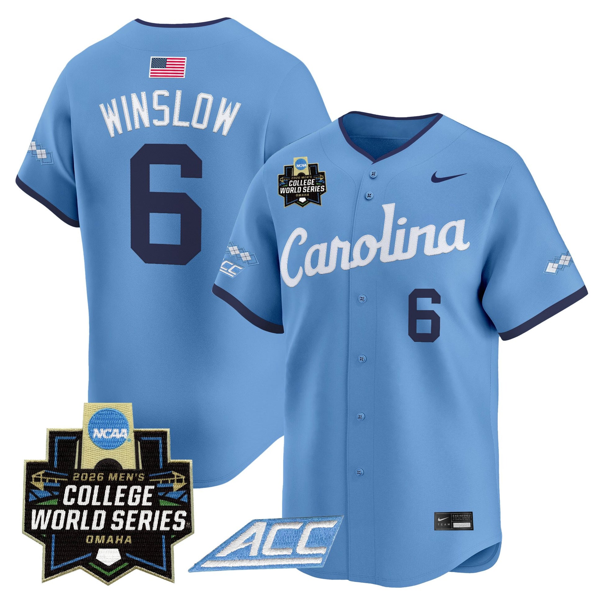 North Carolina Tar Heels 2026 World Series Vapor Premier Limited Jersey - All Stitched