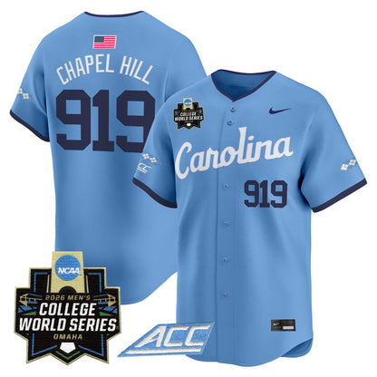 North Carolina Tar Heels 2026 World Series Vapor Premier Limited Jersey - All Stitched