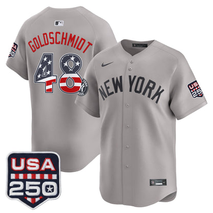 Men's New York Yankees USA 250 Fourth of July Vapor Premier Limited Jersey - All Stitched