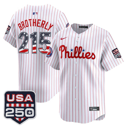 Philadelphia Phillies USA 250 Fourth of July Vapor Premier Limited Jersey - All Stitched