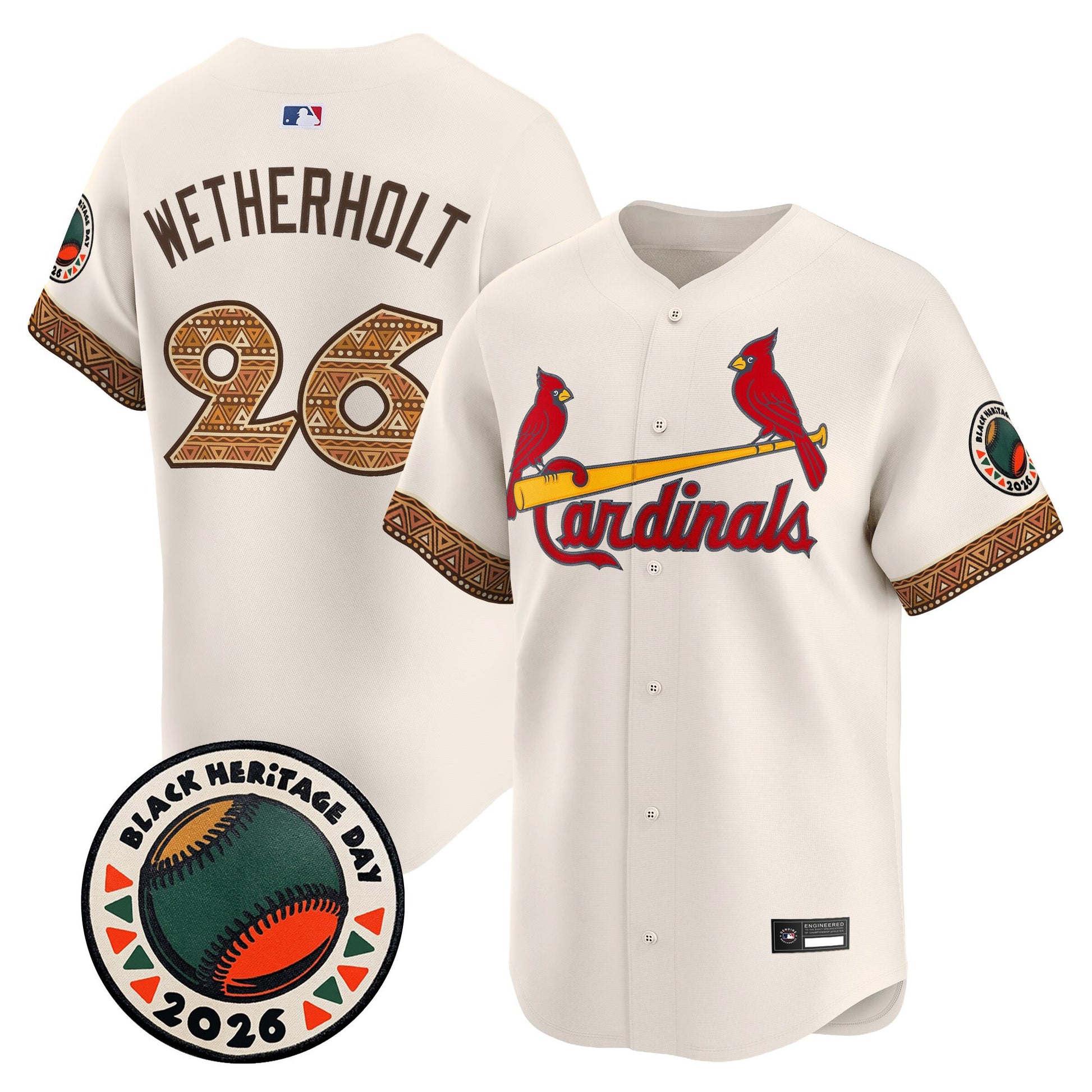 St. Louis Cardinals 2026 Black Heritage Day Vapor Premier Limited Jersey - Stitched